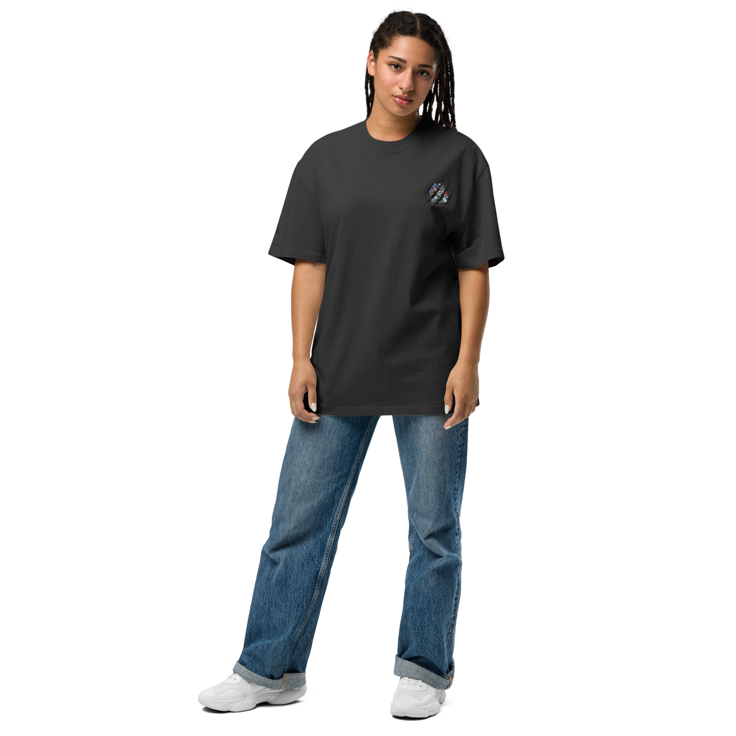 Tiger Kitty Oversized Faded T-shirt