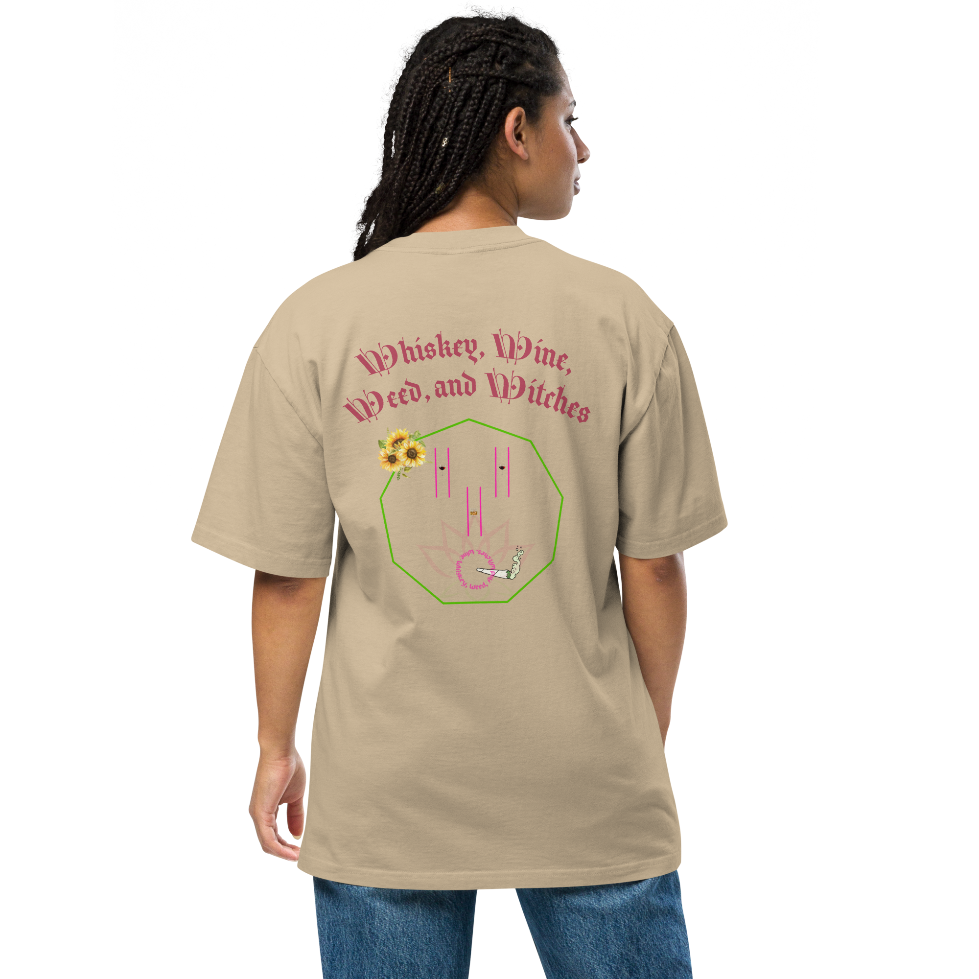 4W POD Oversized faded t-shirt