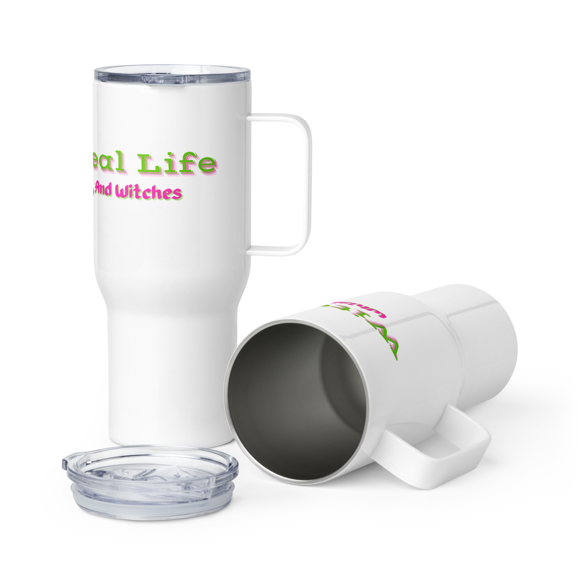 Witch in Real Life Travel mug w/a Handle