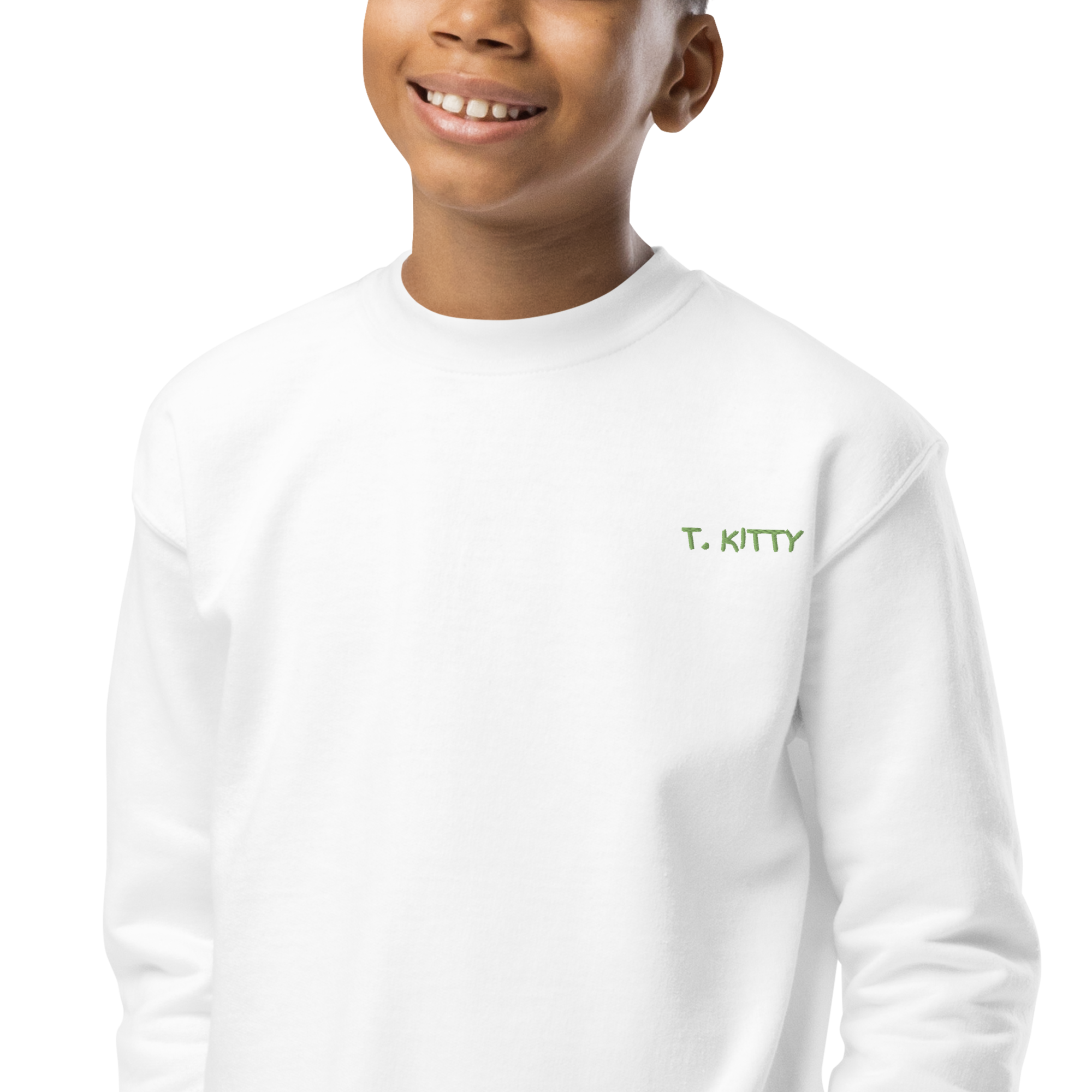 Dear Santa, T. Kitty Youth Crewneck Sweatshirt