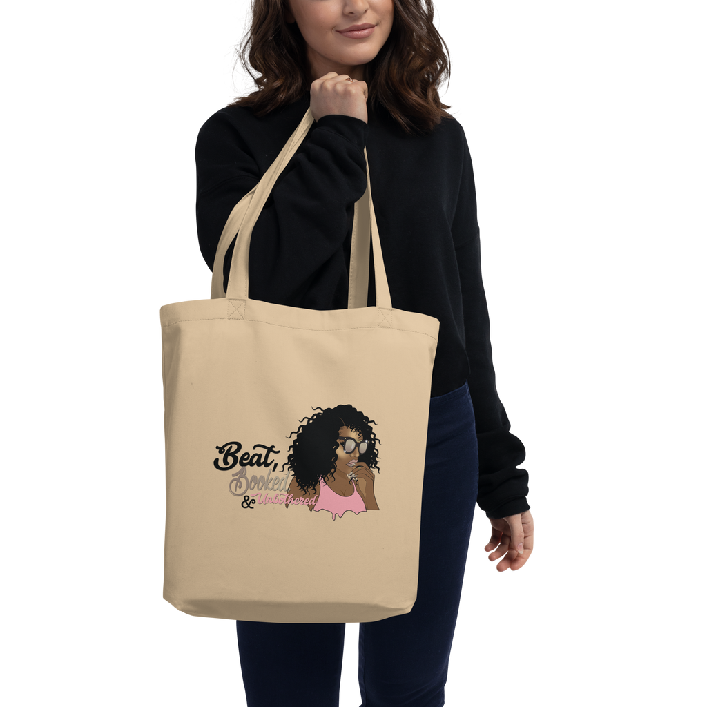 Beat, Booked, and Unbothered Eco Tote Bag