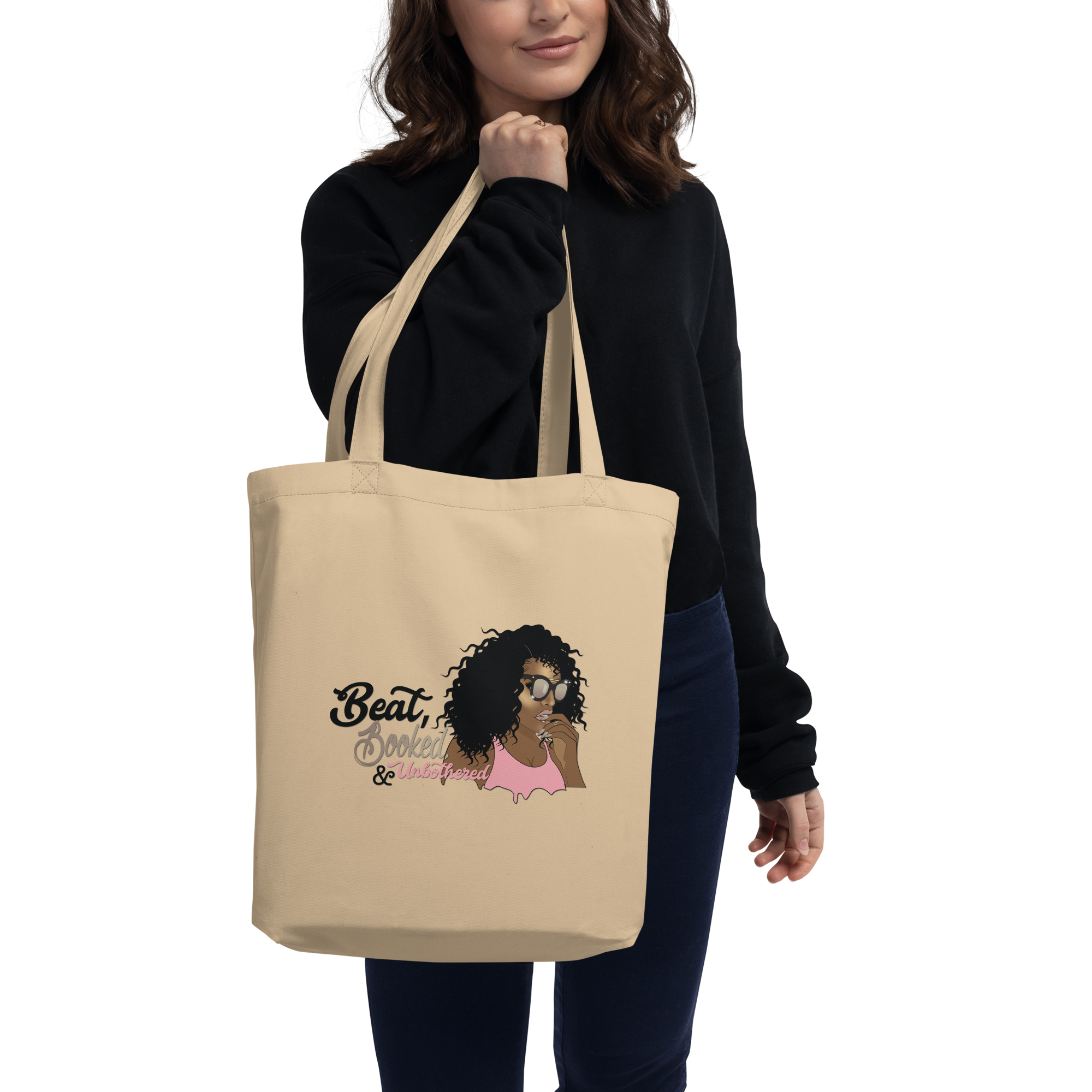 Beat, Booked, and Unbothered Eco Tote Bag