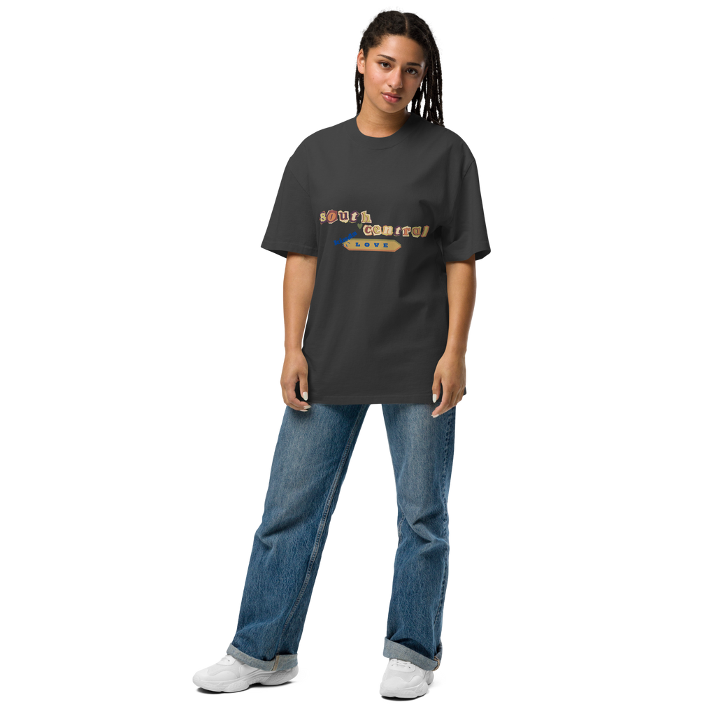South Central Love Oversized faded t-shirt