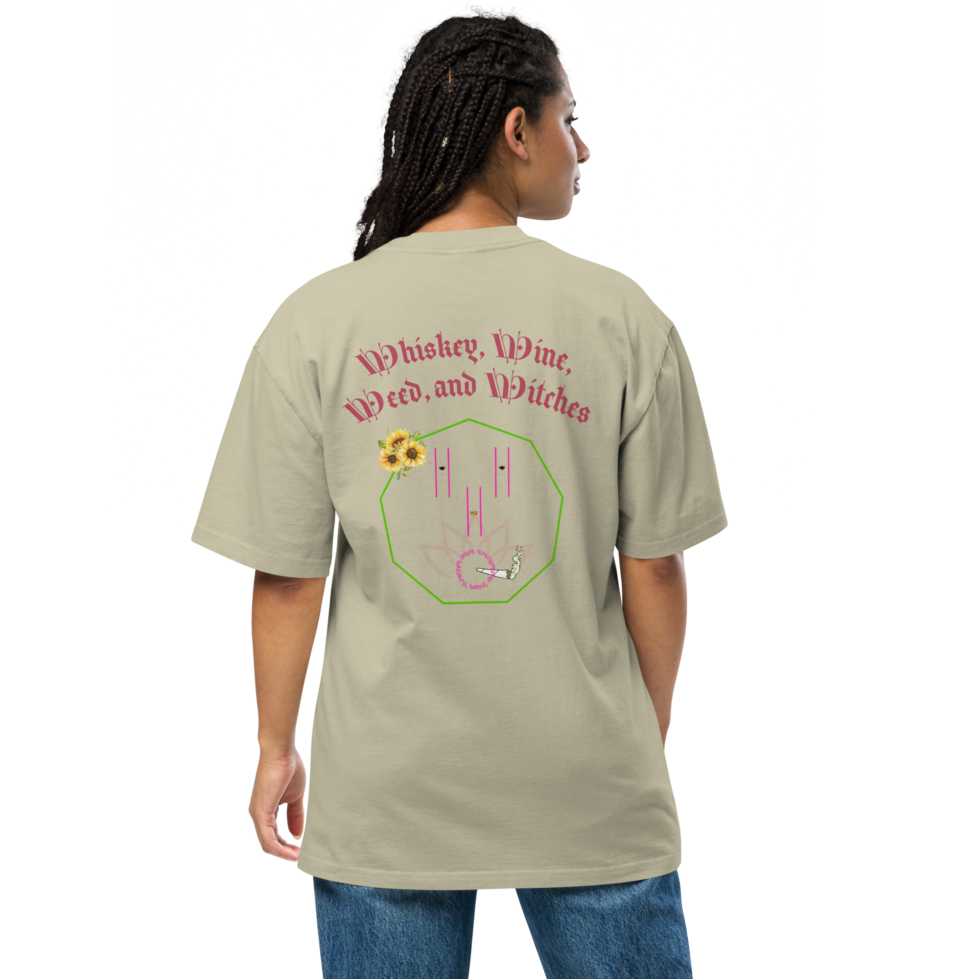 4W POD Oversized faded t-shirt