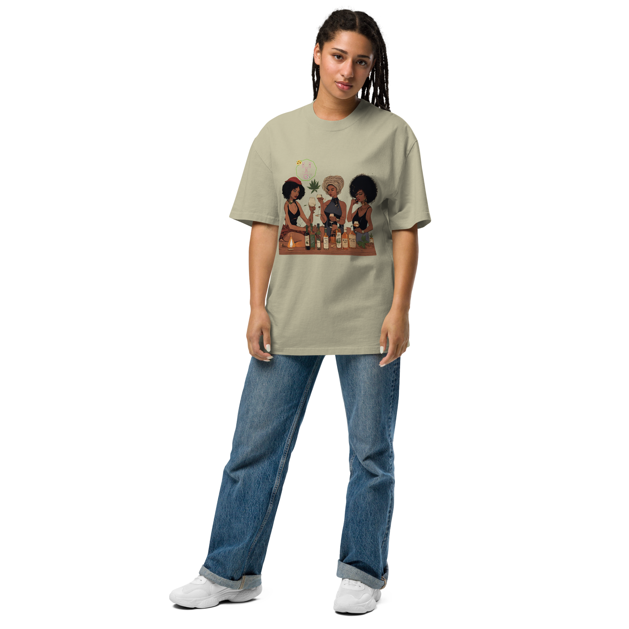 4W POD Oversized faded t-shirt
