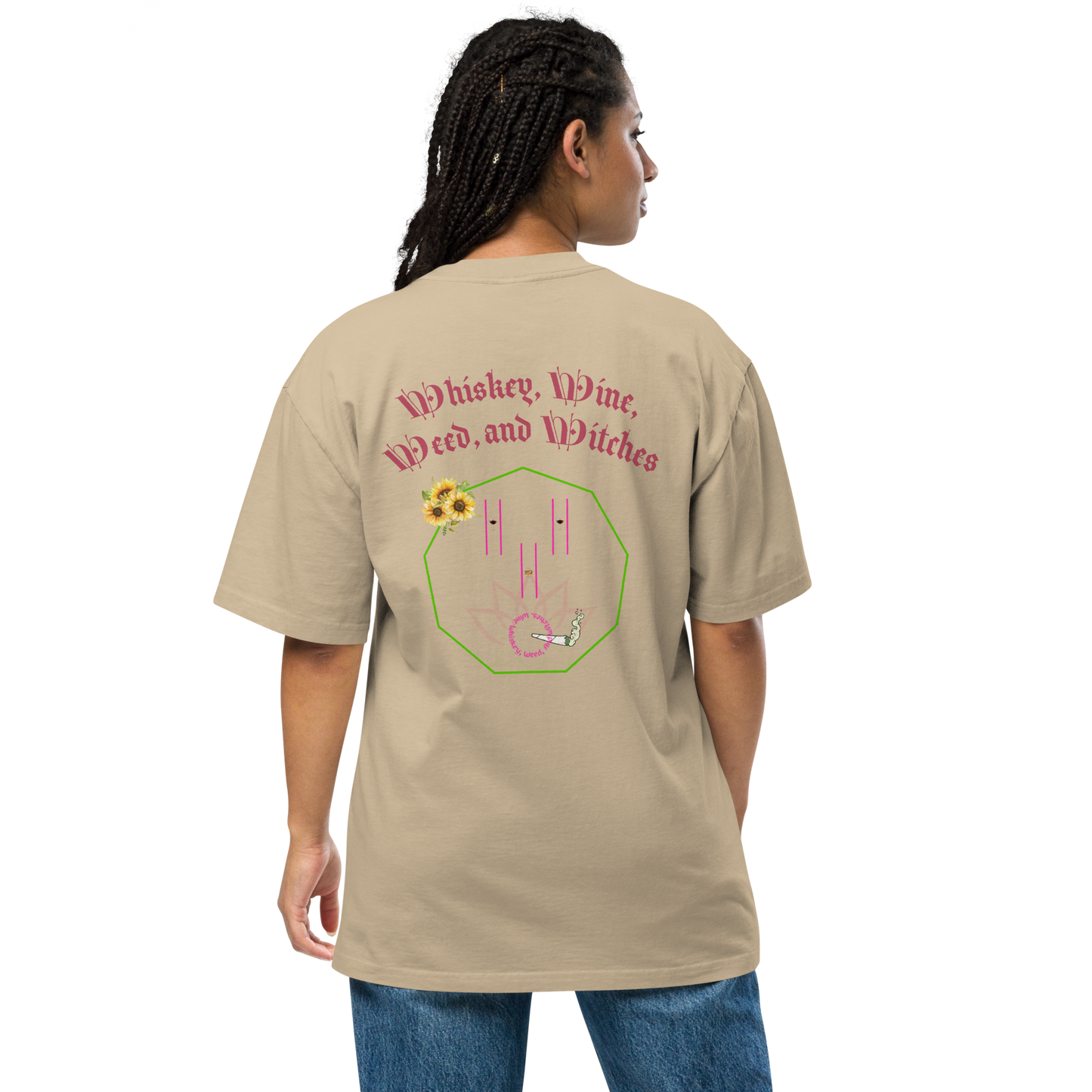 4W POD Oversized faded t-shirt