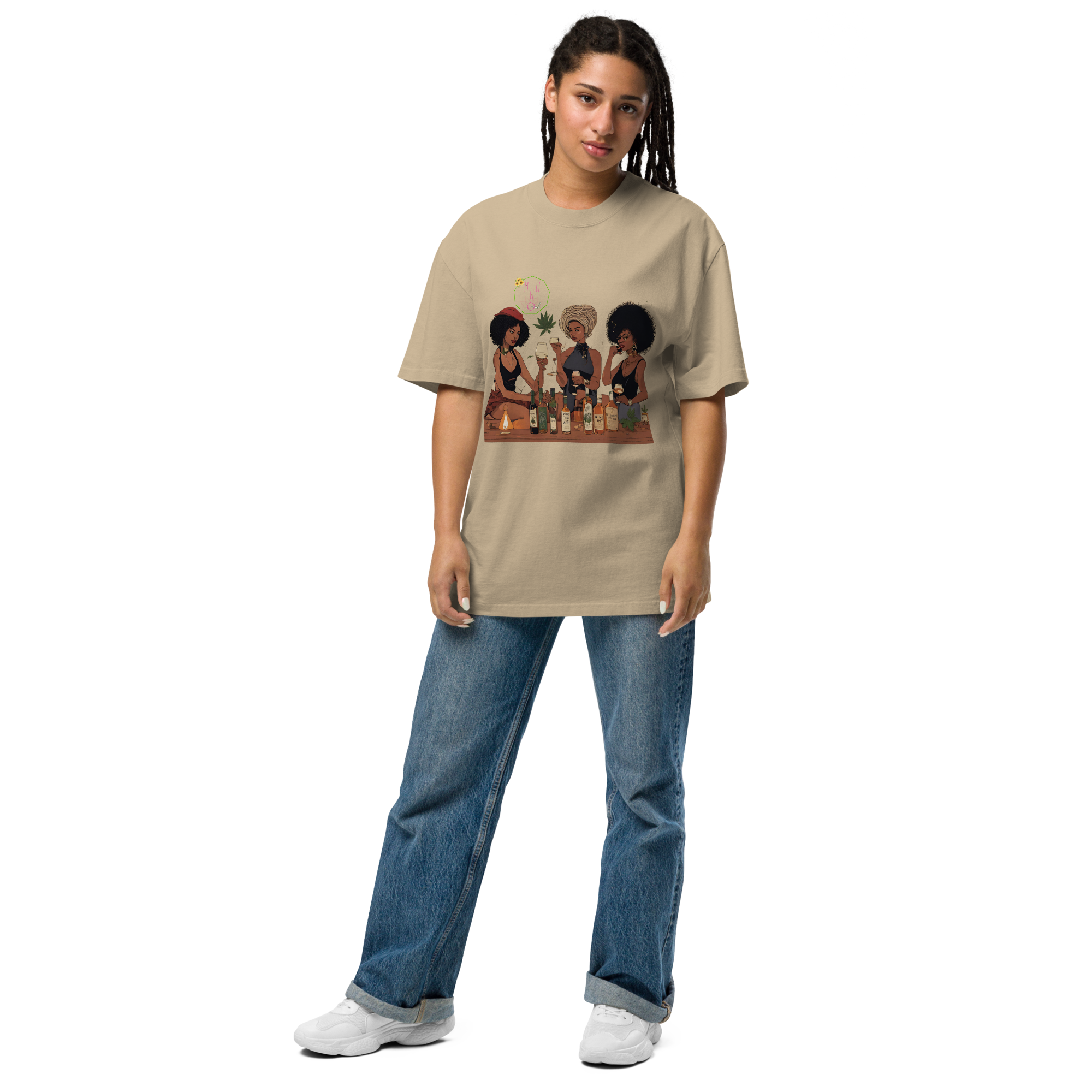 4W POD Oversized faded t-shirt