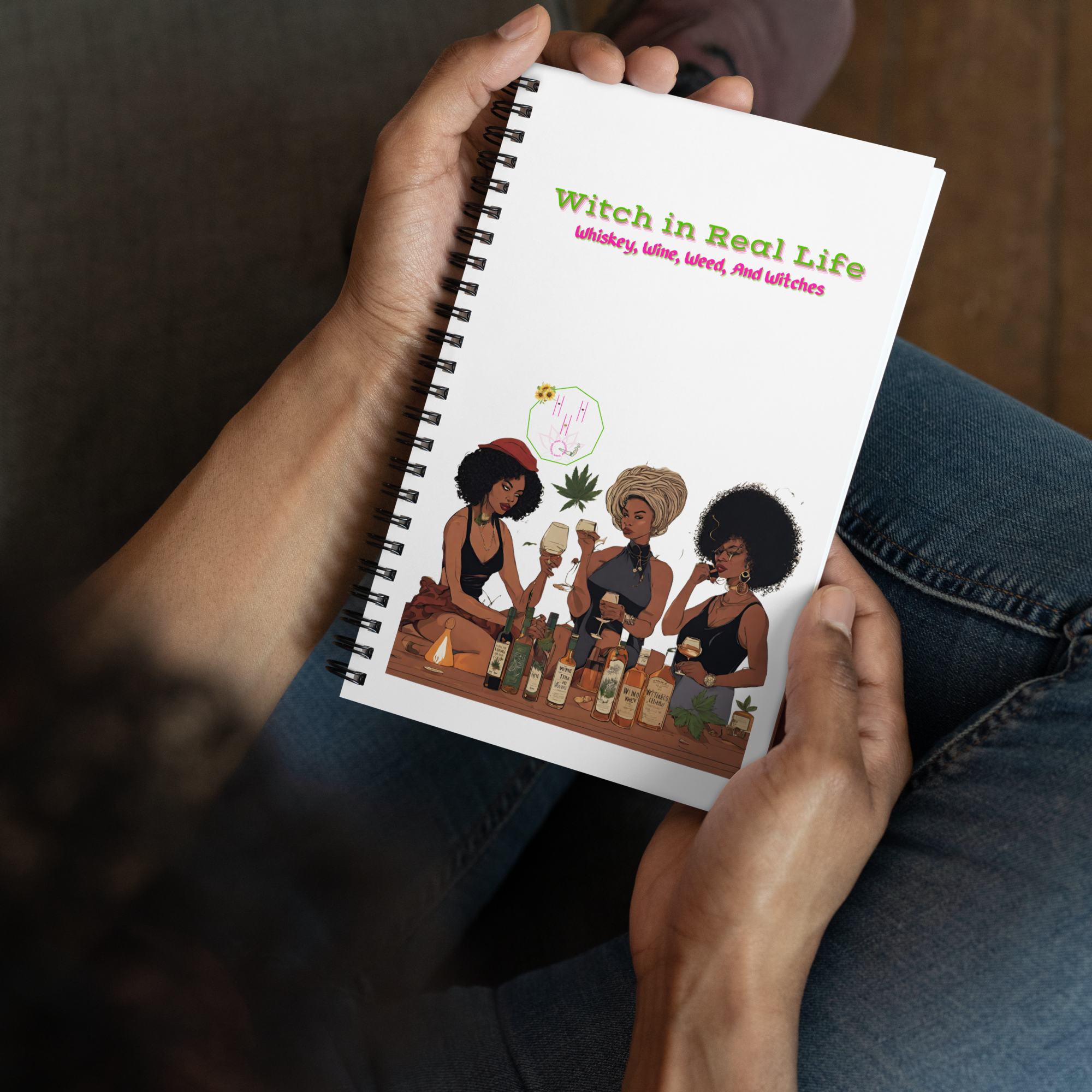 Witch in Real Life Spiral notebook