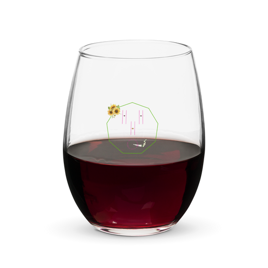 Wine/Whiskey, Weed, and Witches Pod Stemless wine glass