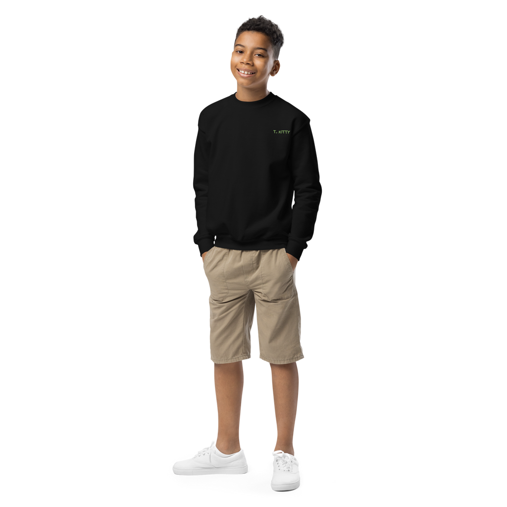 Dear Santa, T. Kitty Youth Crewneck Sweatshirt