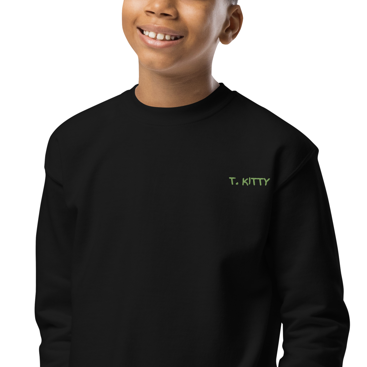 Dear Santa, T. Kitty Youth Crewneck Sweatshirt