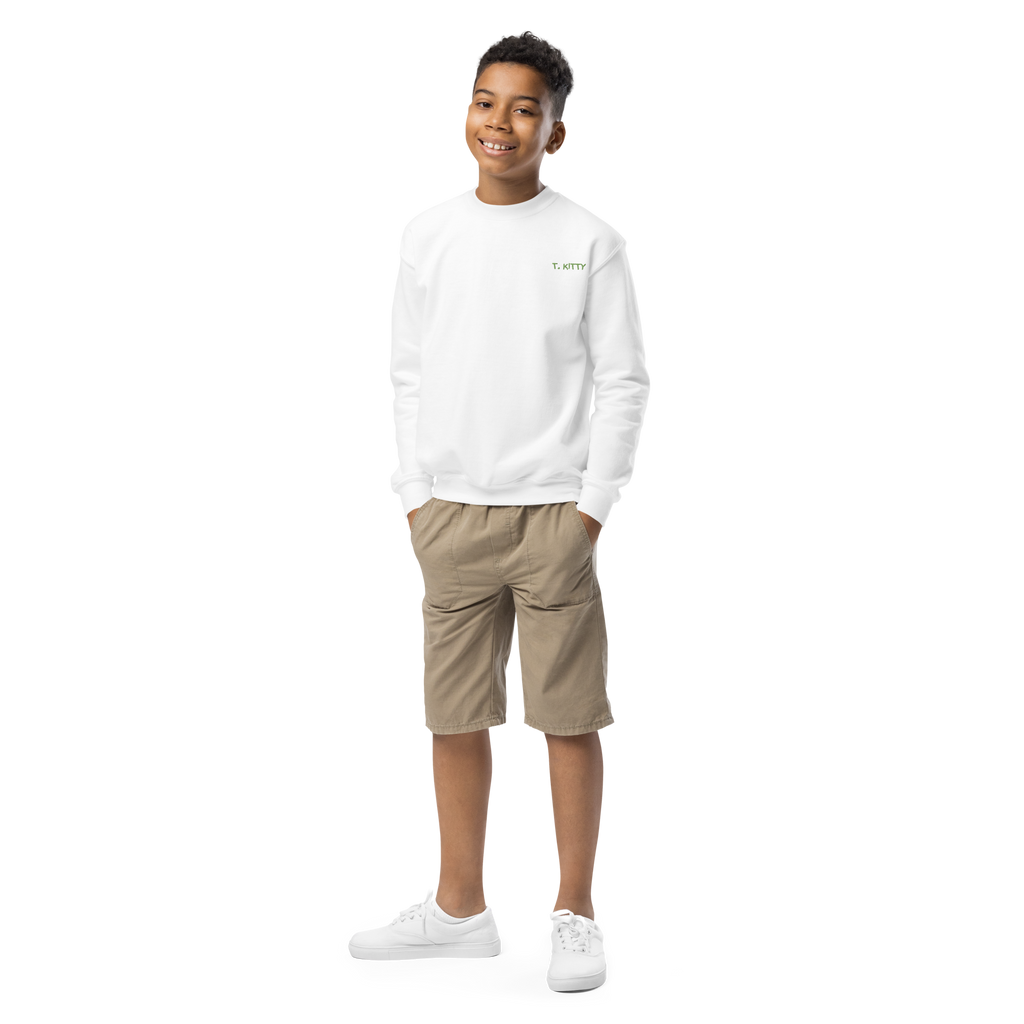 Dear Santa, T. Kitty Youth Crewneck Sweatshirt