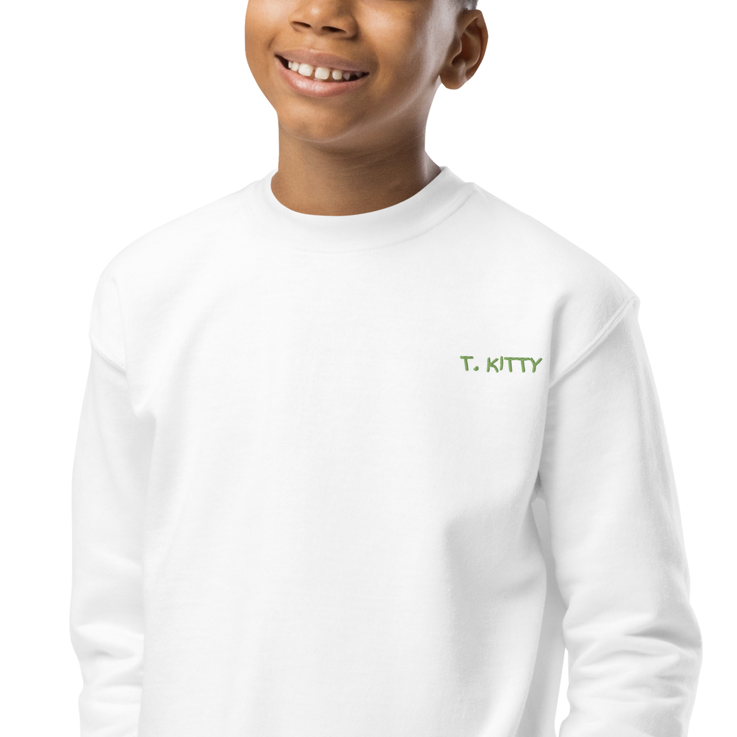 Dear Santa, T. Kitty Youth Crewneck Sweatshirt